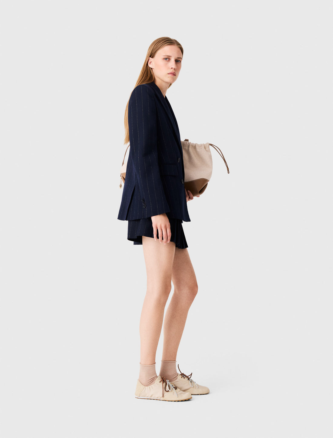 Chaqueta de traje cruzada