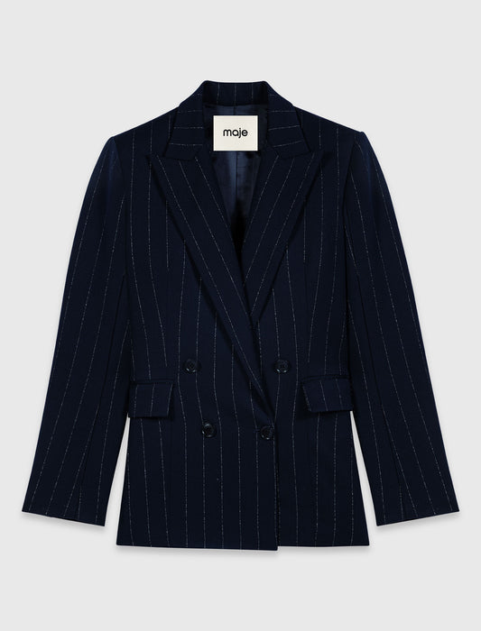 Chaqueta de traje cruzada