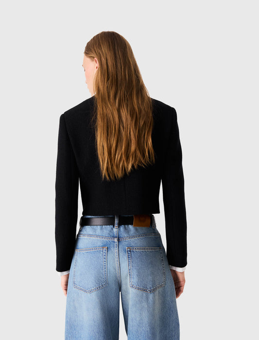Chaqueta corta de tweed