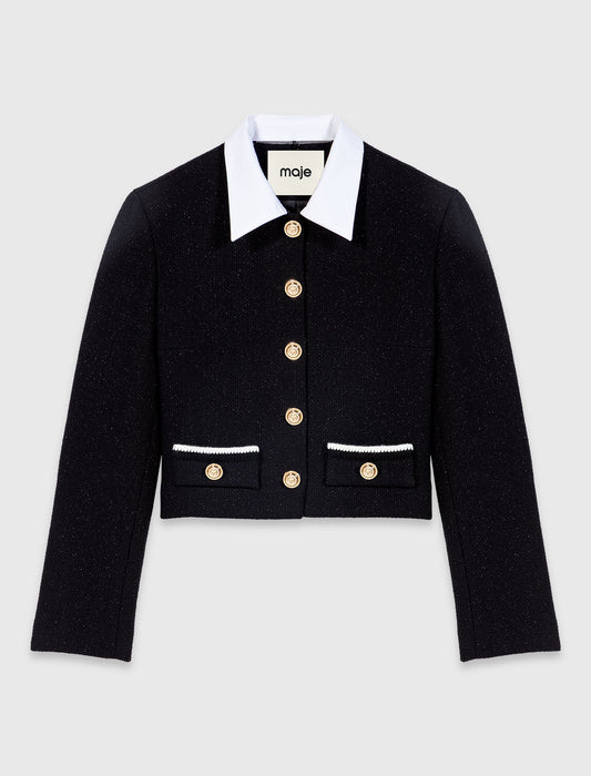 Chaqueta corta de tweed