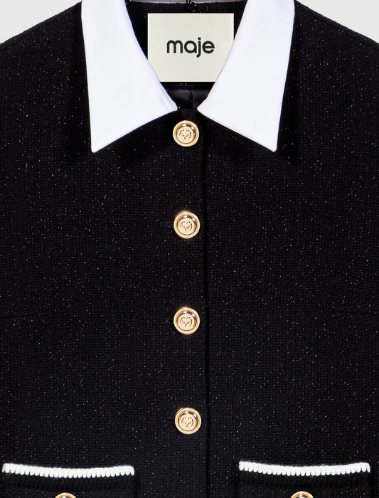 Chaqueta corta de tweed