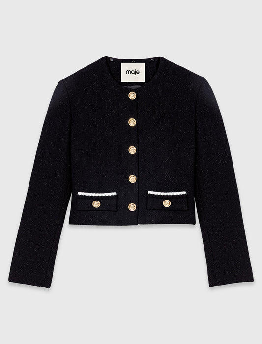 Chaqueta corta de tweed