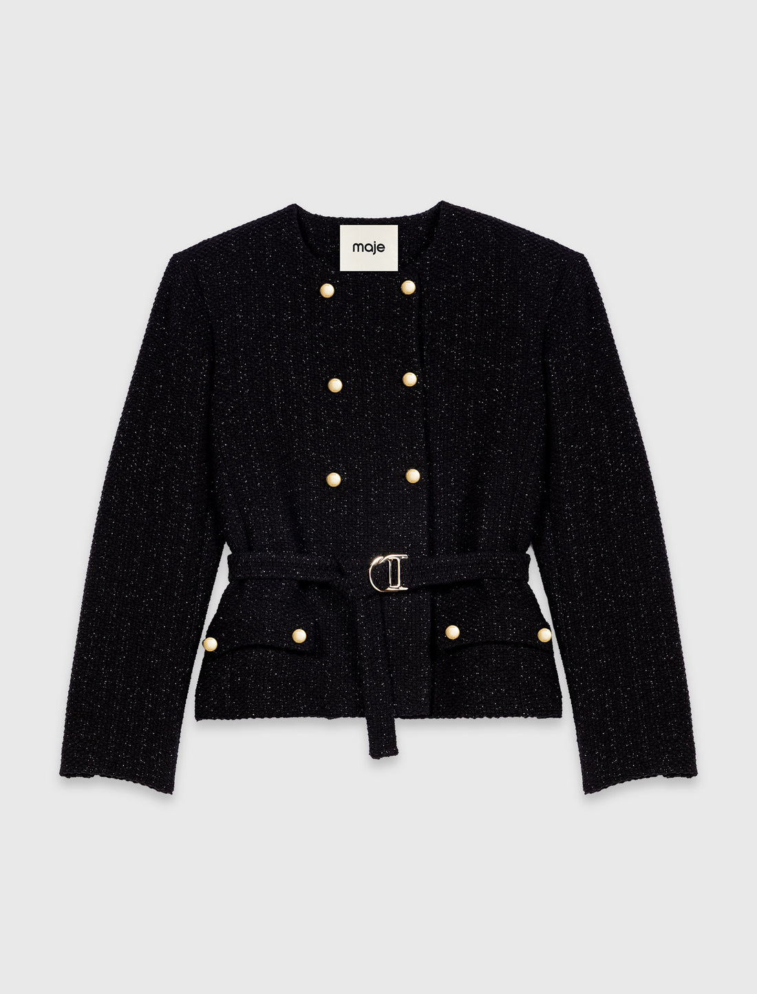 Chaqueta semilarga cruzada