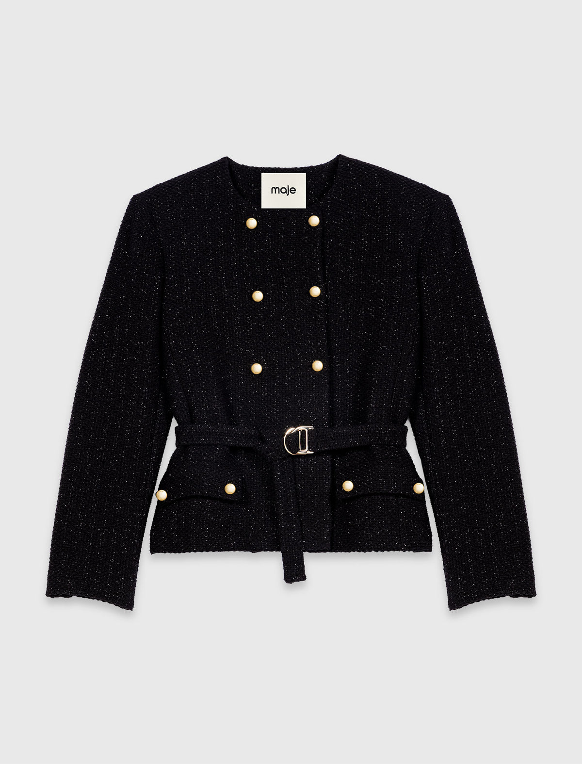 Chaqueta semilarga cruzada