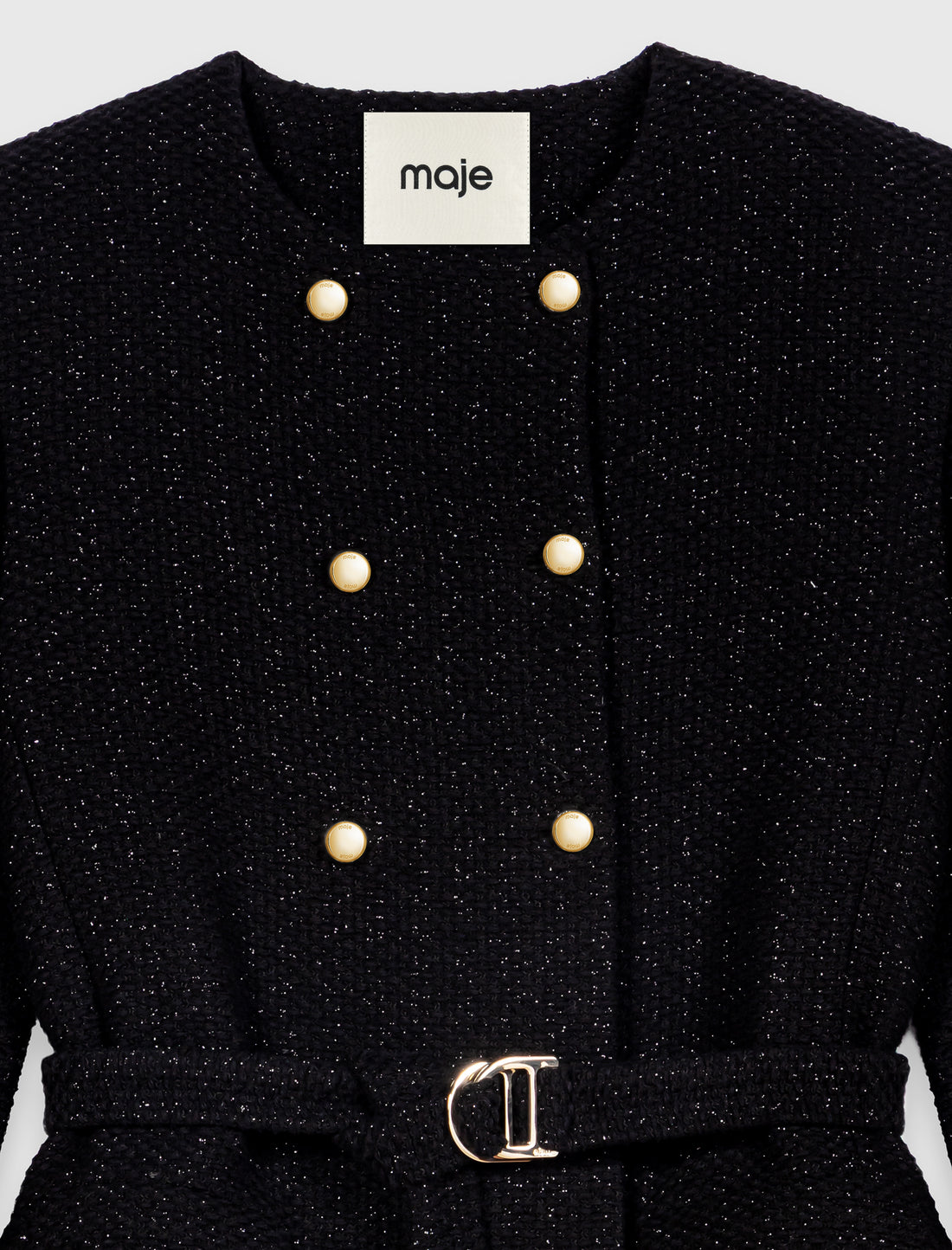 Chaqueta semilarga cruzada