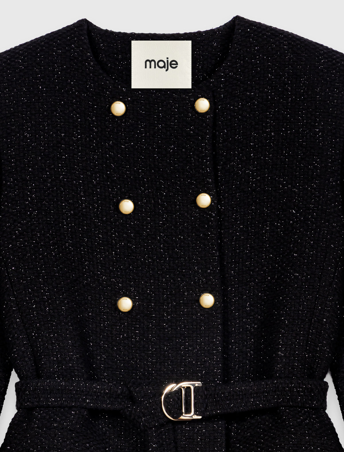 Chaqueta semilarga cruzada