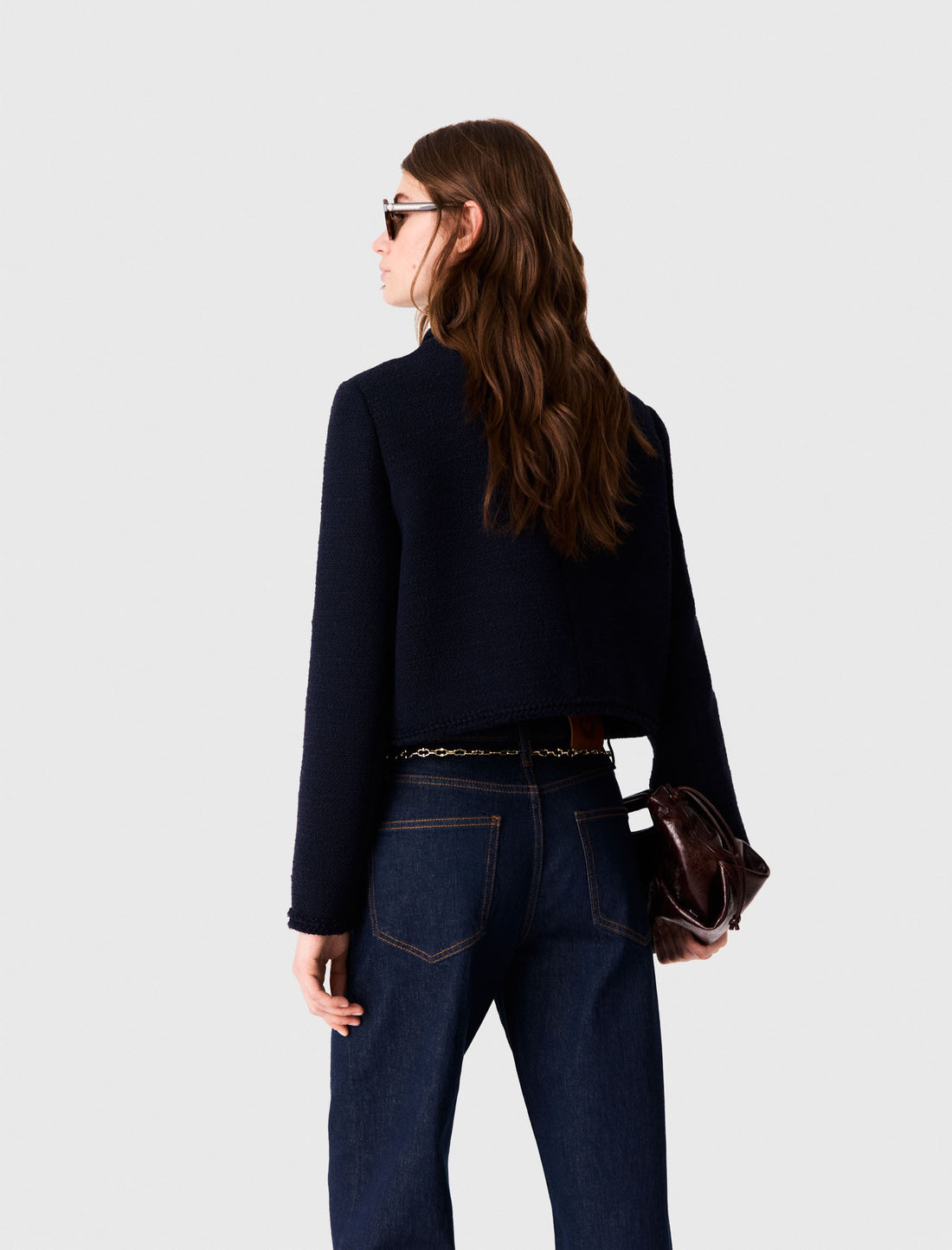 Chaqueta corta de tweed