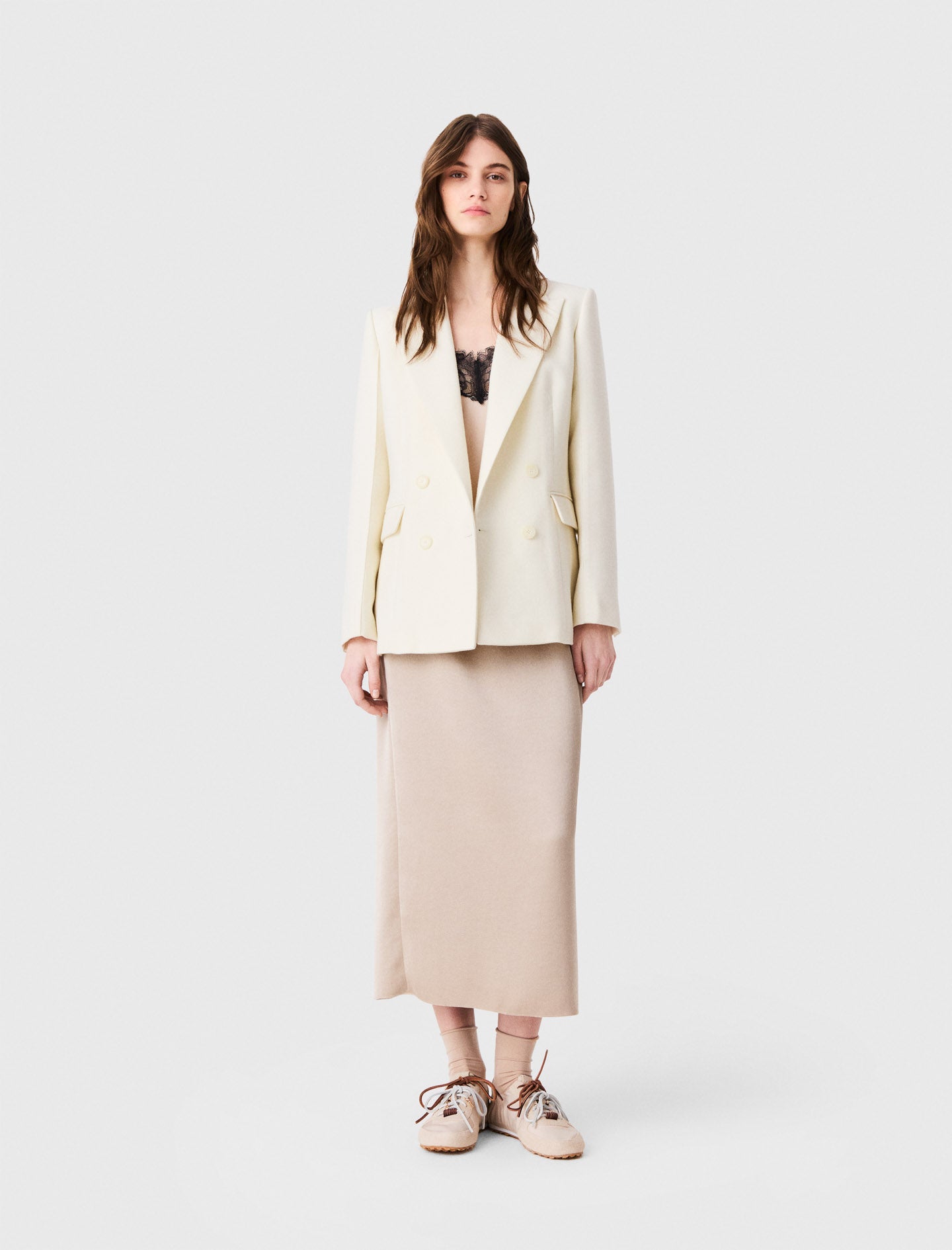Chaqueta de traje cruzada