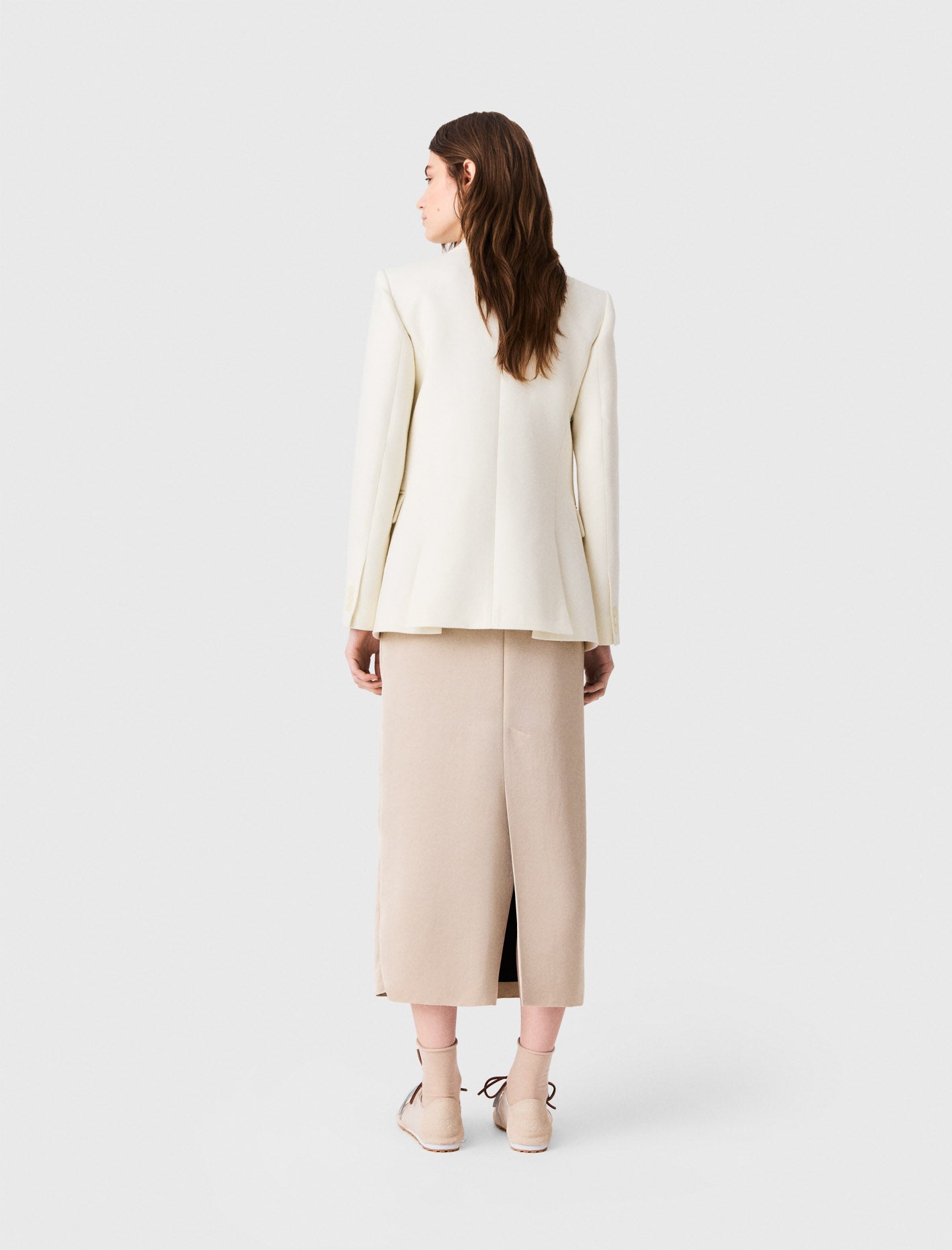 Chaqueta de traje cruzada