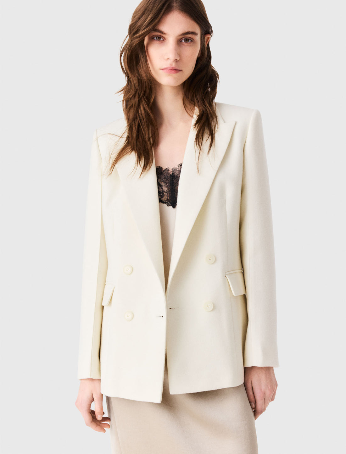 Chaqueta de traje cruzada