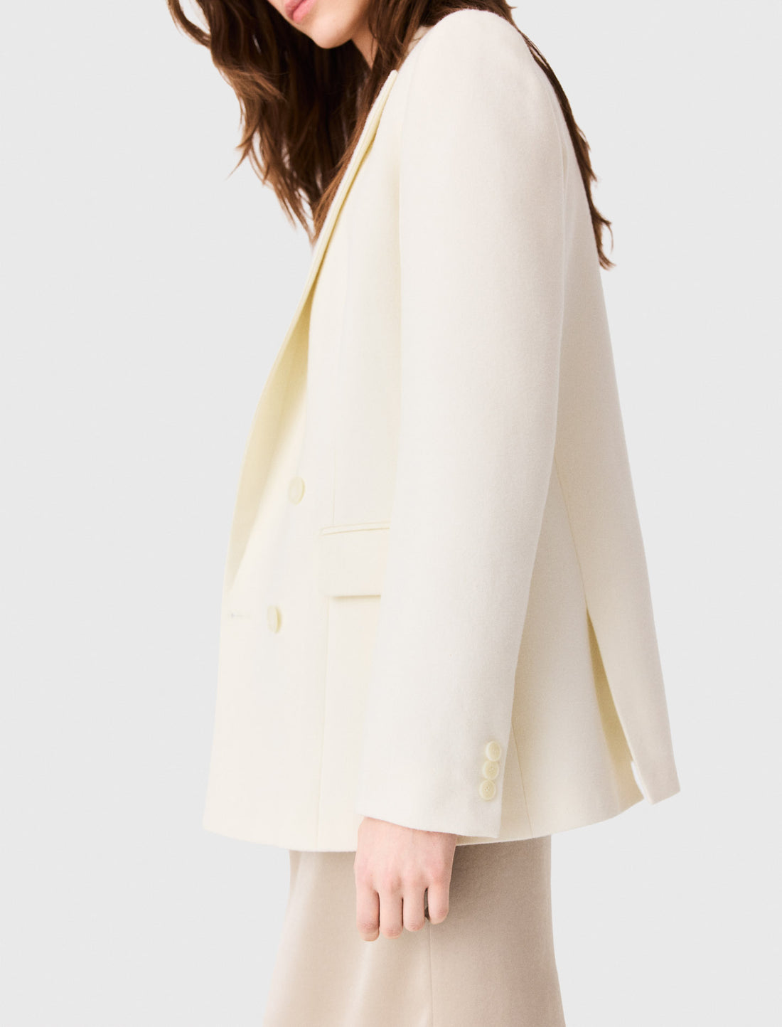 Chaqueta de traje cruzada