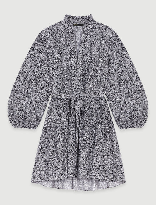 Vestido corto con estampado