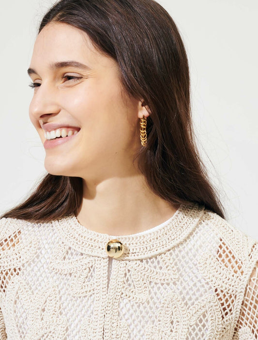 Cardigan estilo macramé