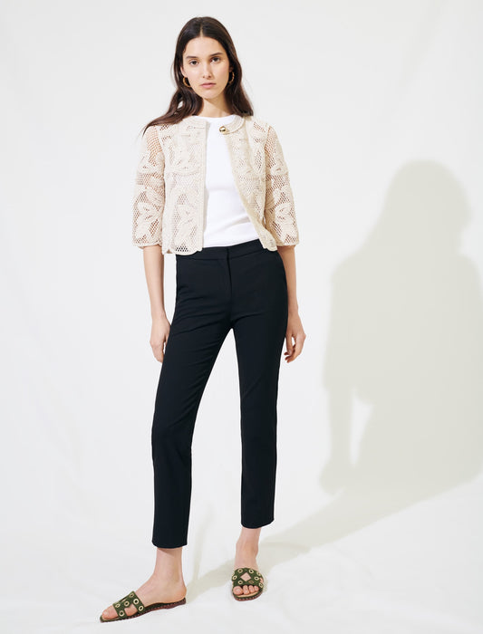 Cardigan estilo macramé