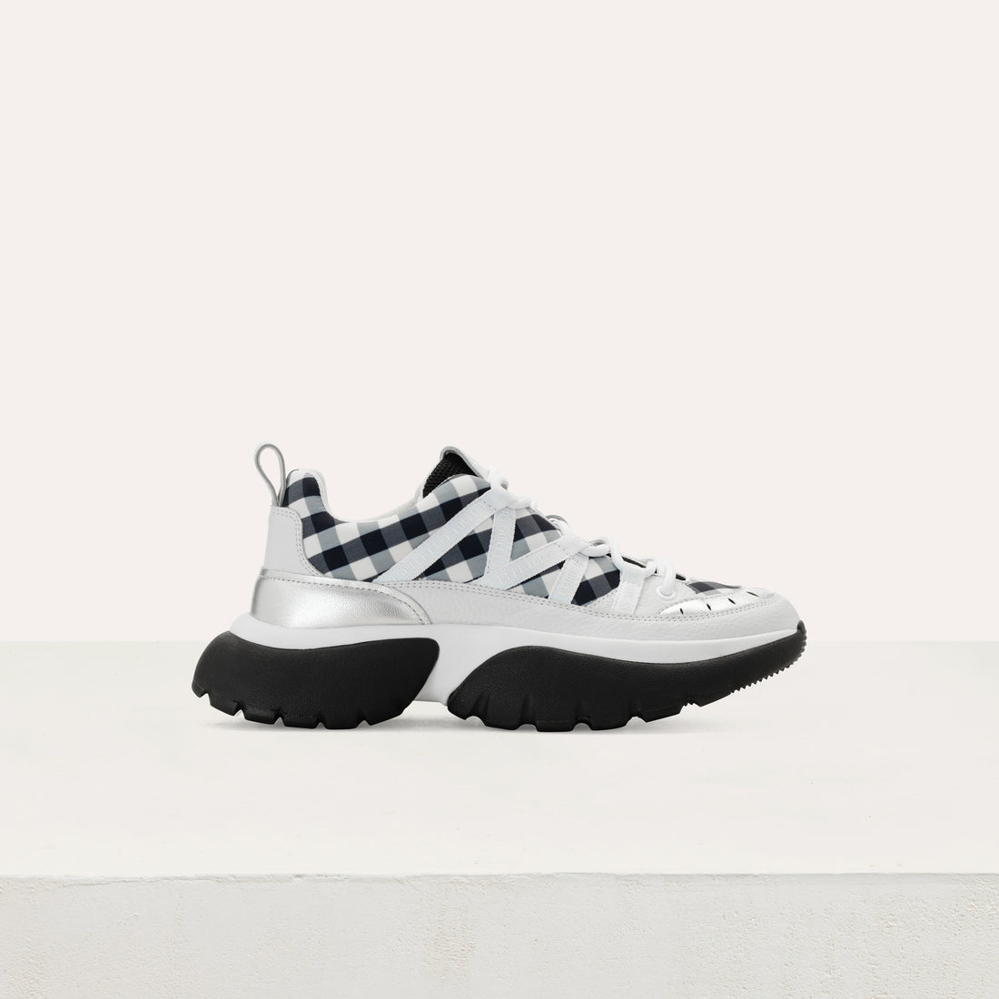 Maje | Tenis con estampado de cuadros Fastest VC