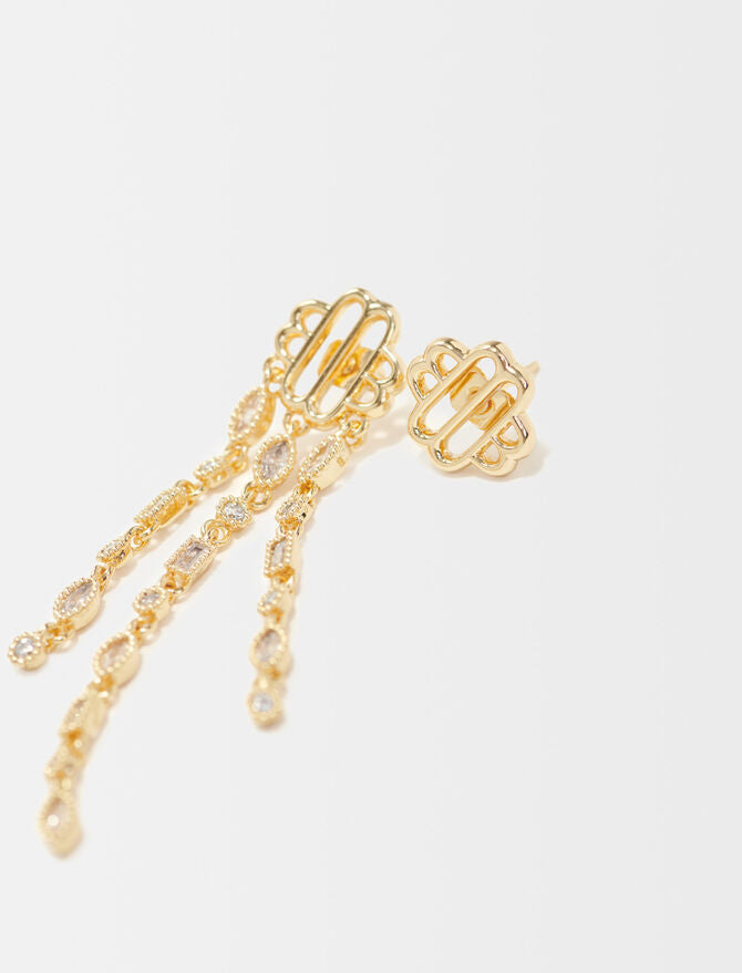Pendientes con Clover asimétricos