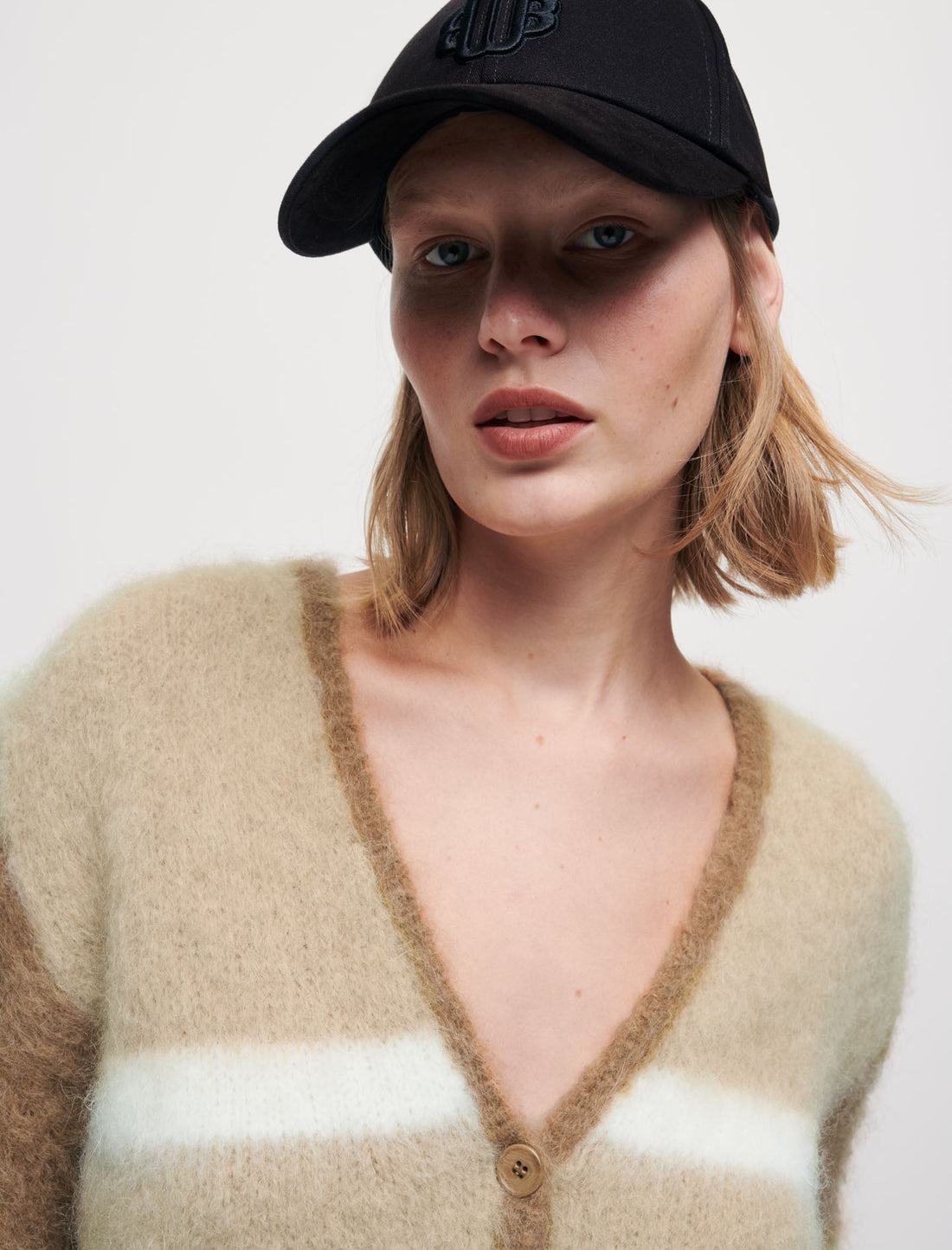Gorra de algodón con estampado de trébol