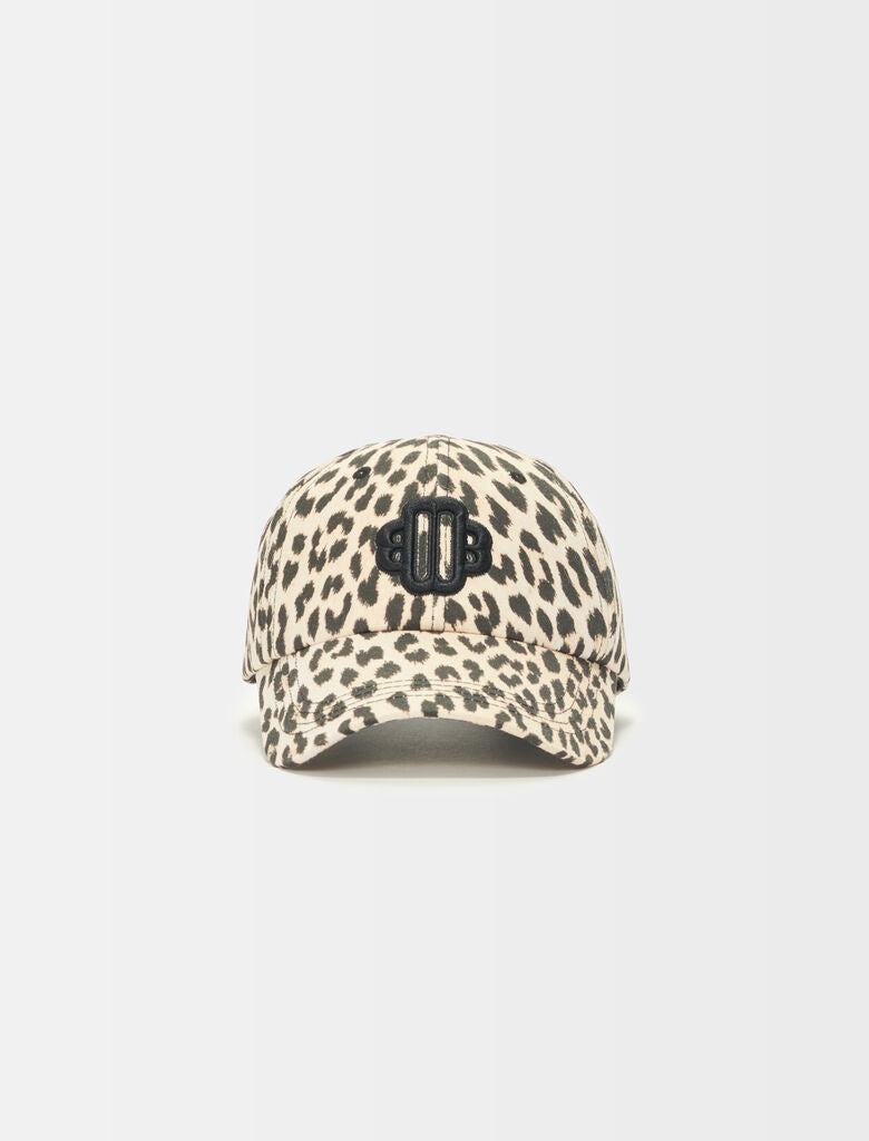 Gorra con estampado de leopardo Clover