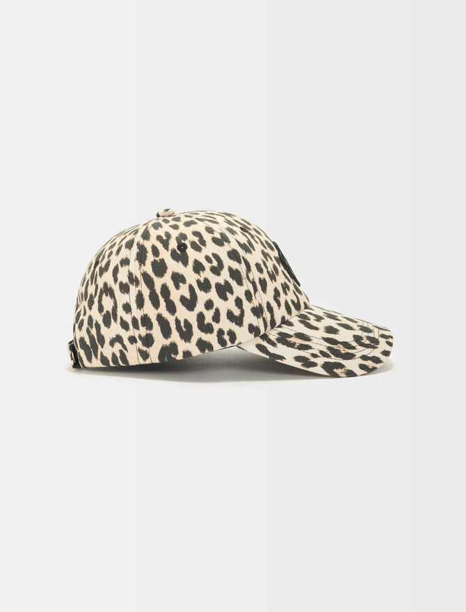 Gorra con estampado de leopardo Clover