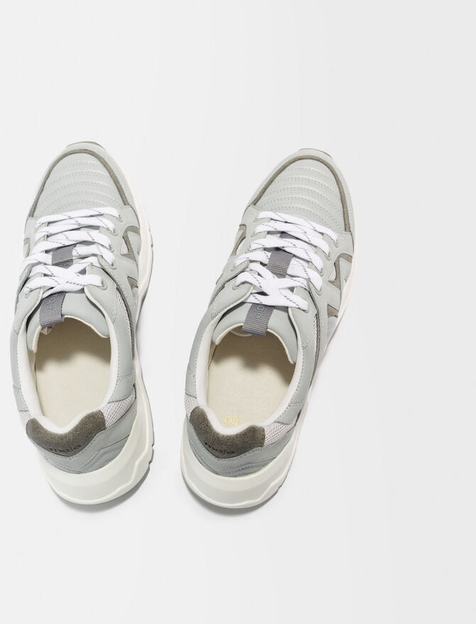 Zapatillas de piel con suela dentada