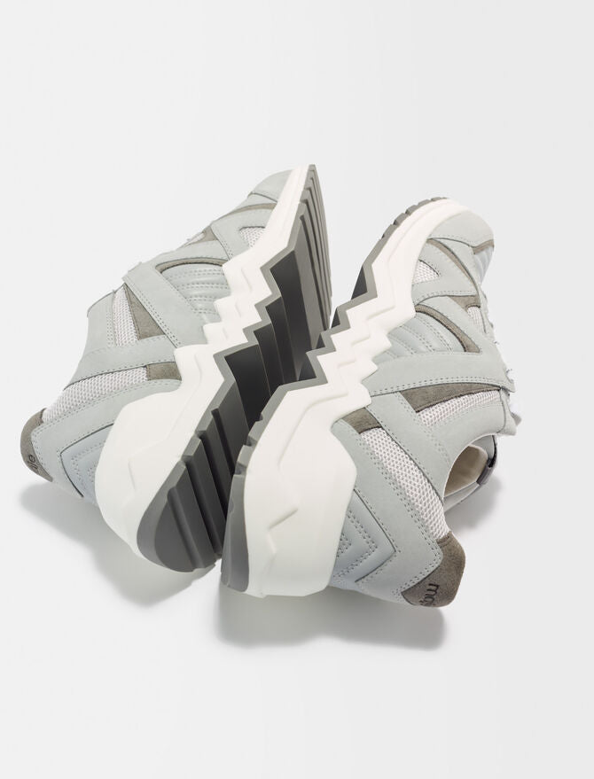 Zapatillas de piel con suela dentada