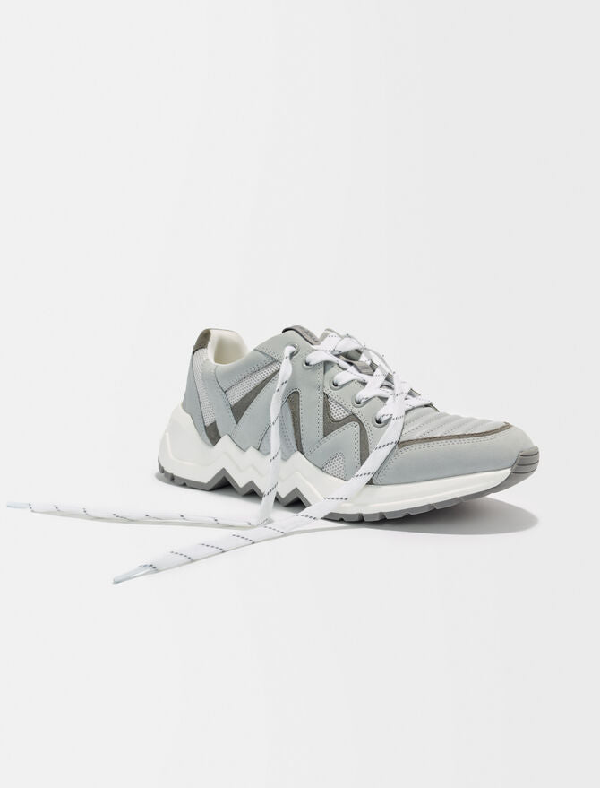 Zapatillas de piel con suela dentada