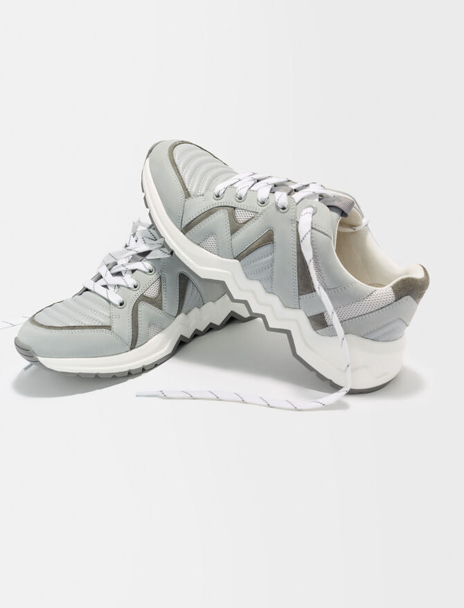 Zapatillas de piel con suela dentada