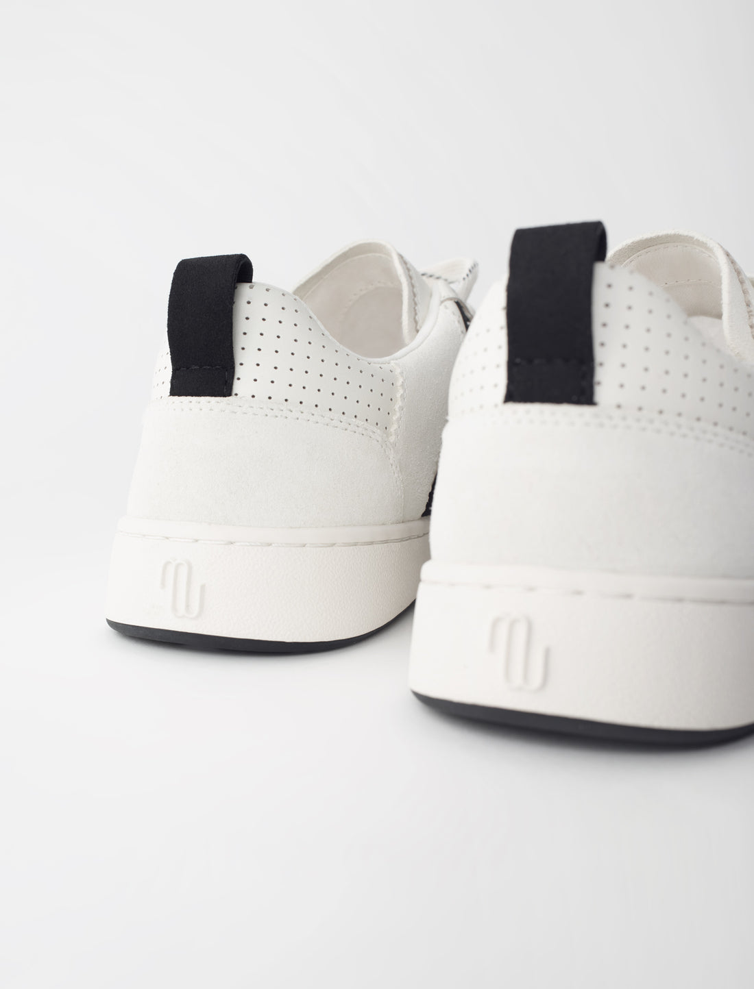 Sneakers de piel dos tonos