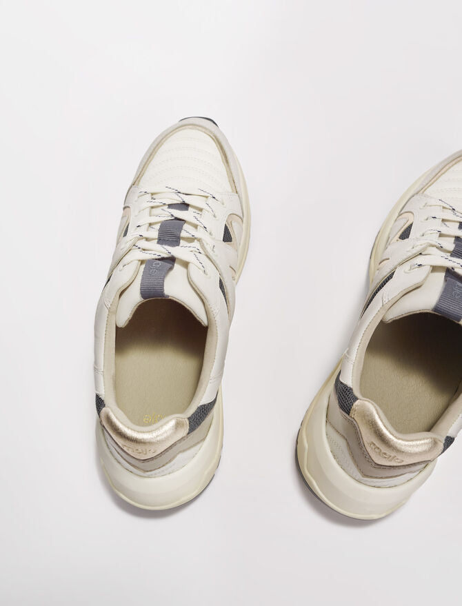 Zapatillas de piel con suela dentada