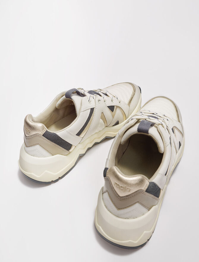 Zapatillas de piel con suela dentada