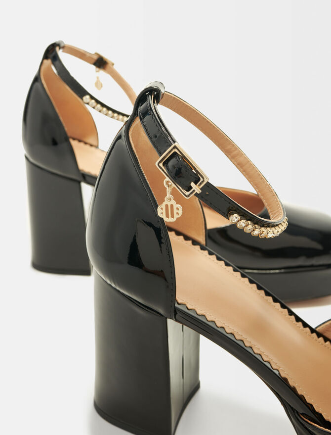 Zapatos de tacón de charol de plataforma