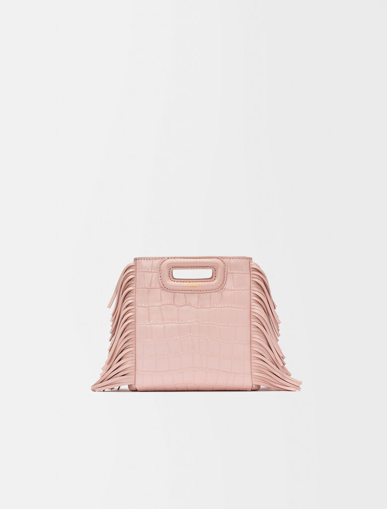 Mini bolso M de piel de cocodrilo