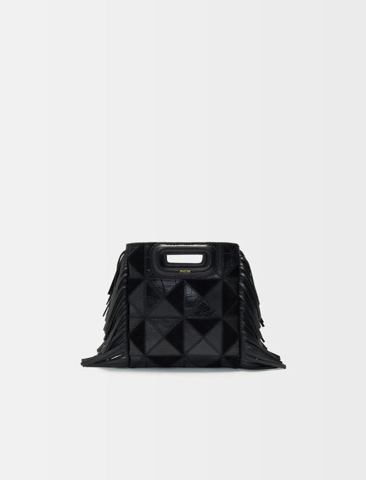 Minibolso M de piel con parche