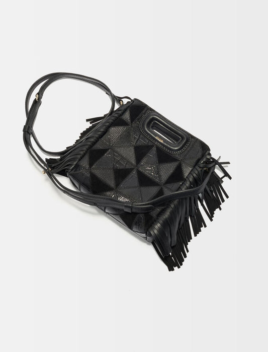 Minibolso M de piel con parche