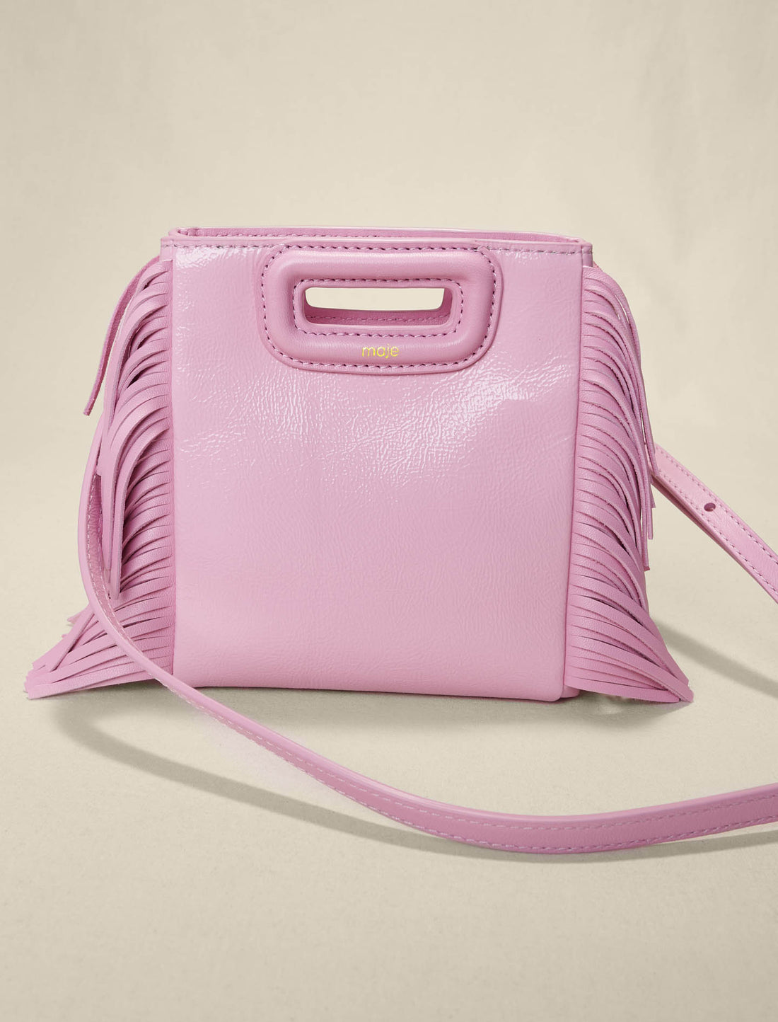 Minibolso M de piel rosa