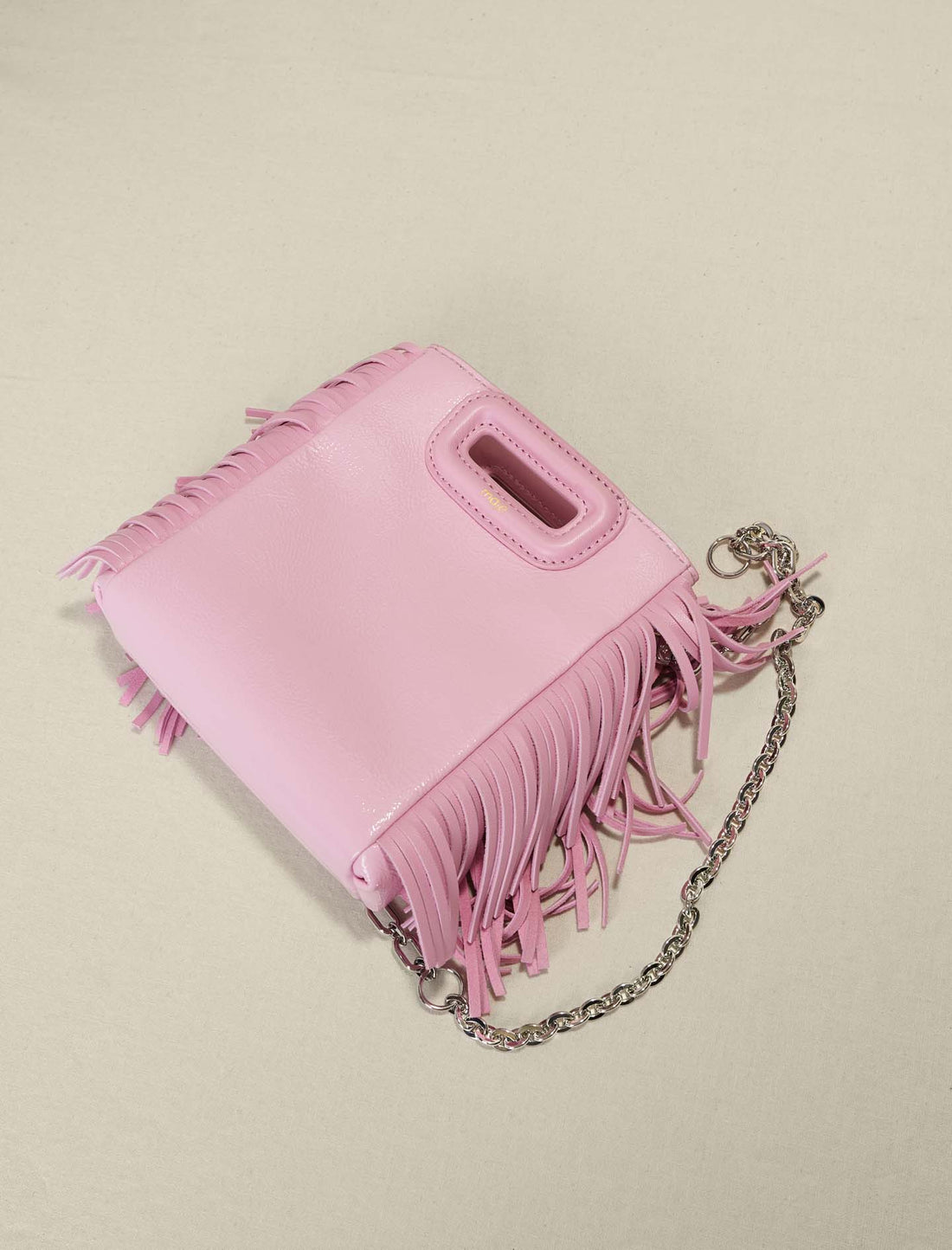 Minibolso M de piel rosa