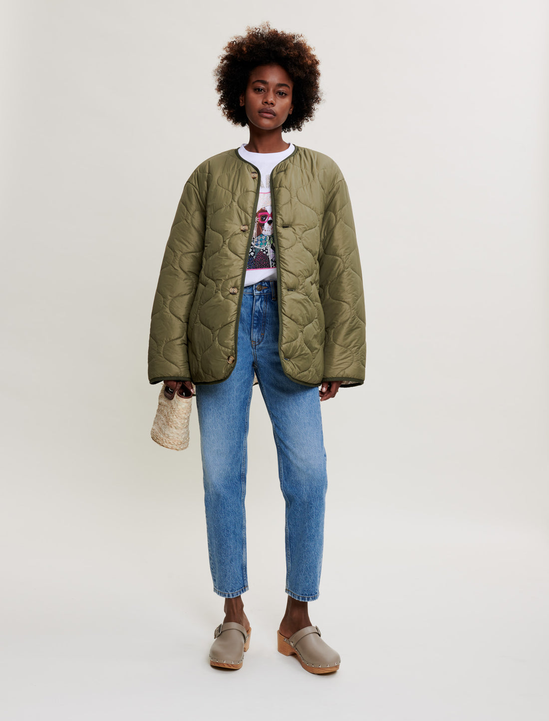 Chamarra oversize reversible