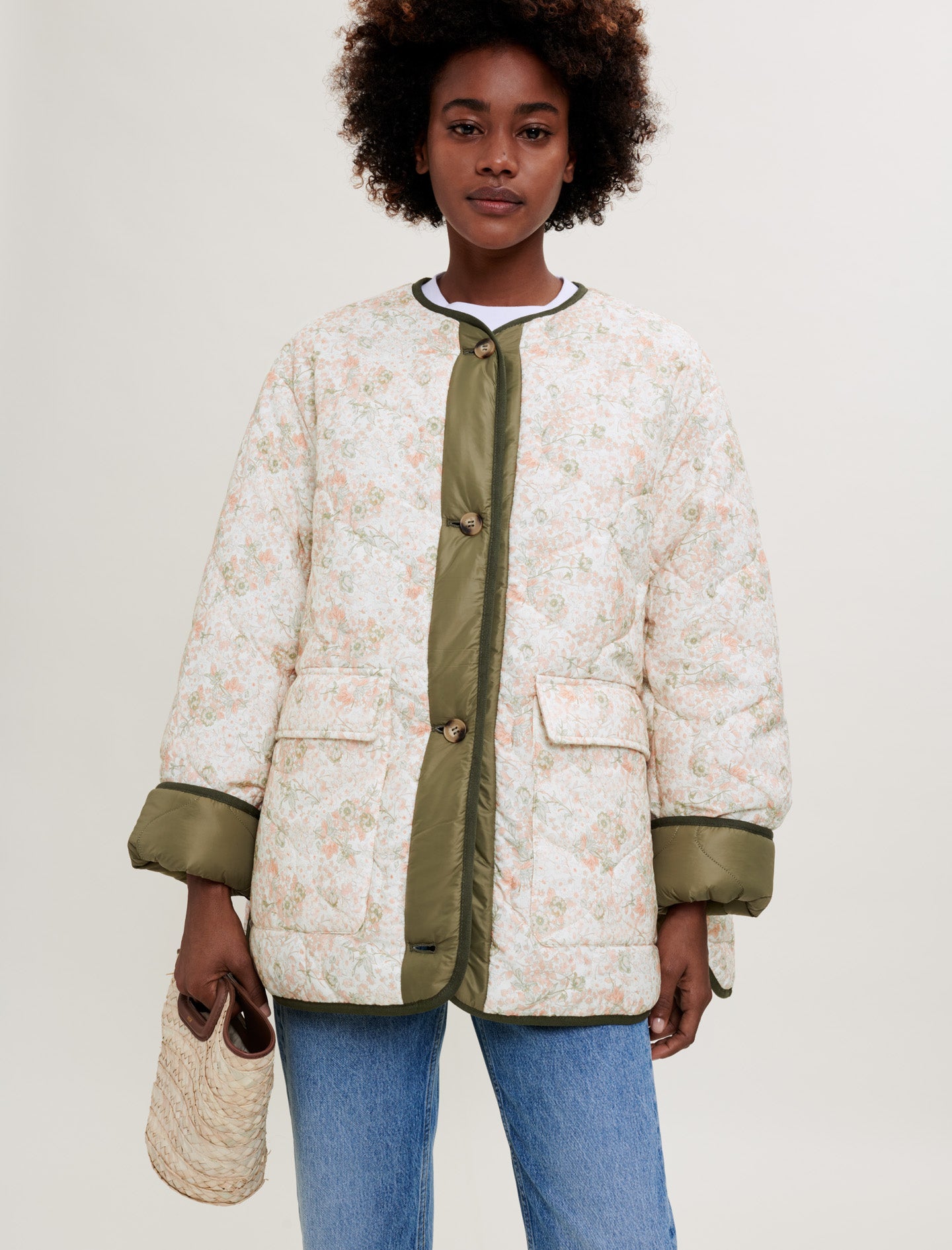 Chamarra oversize reversible