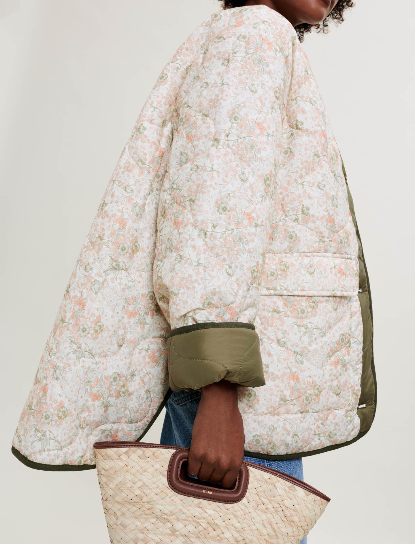 Chamarra oversize reversible