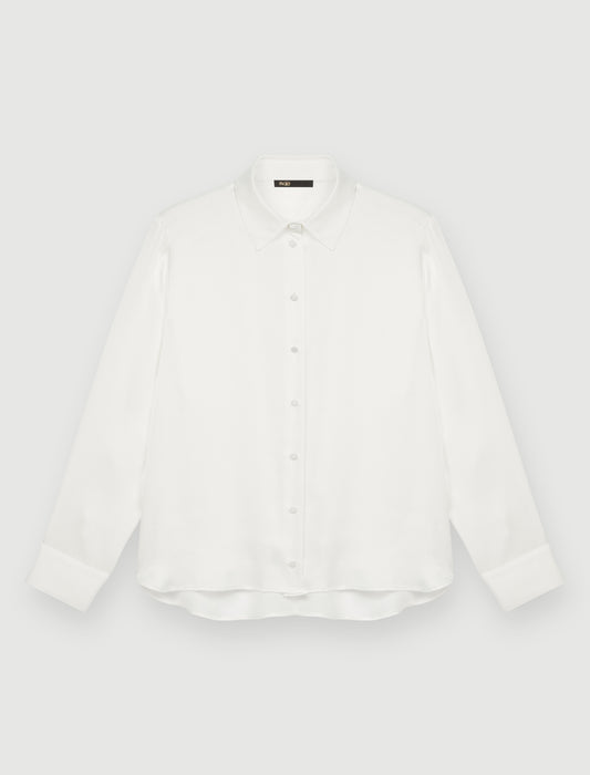 Camisa de raso de seda