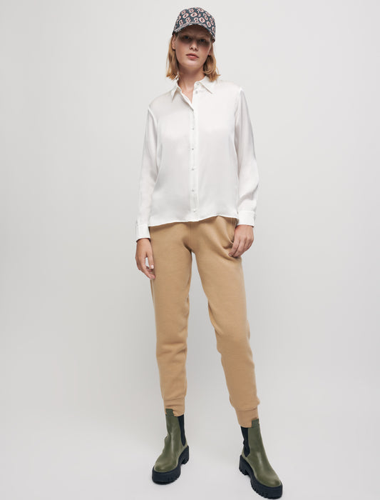 Camisa de raso de seda