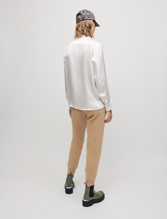 Camisa de raso de seda