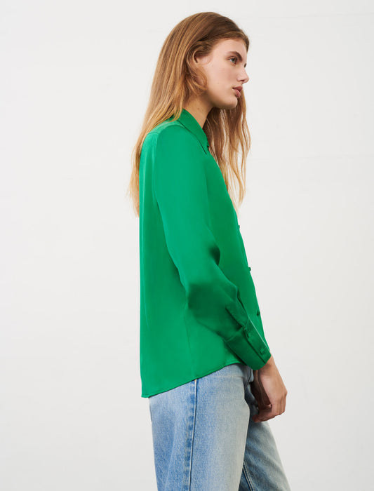 Camisa de raso de seda