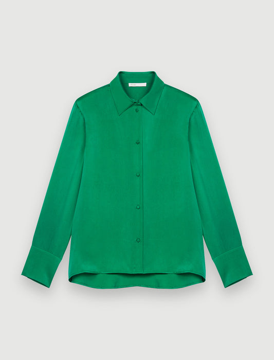 Camisa de raso de seda