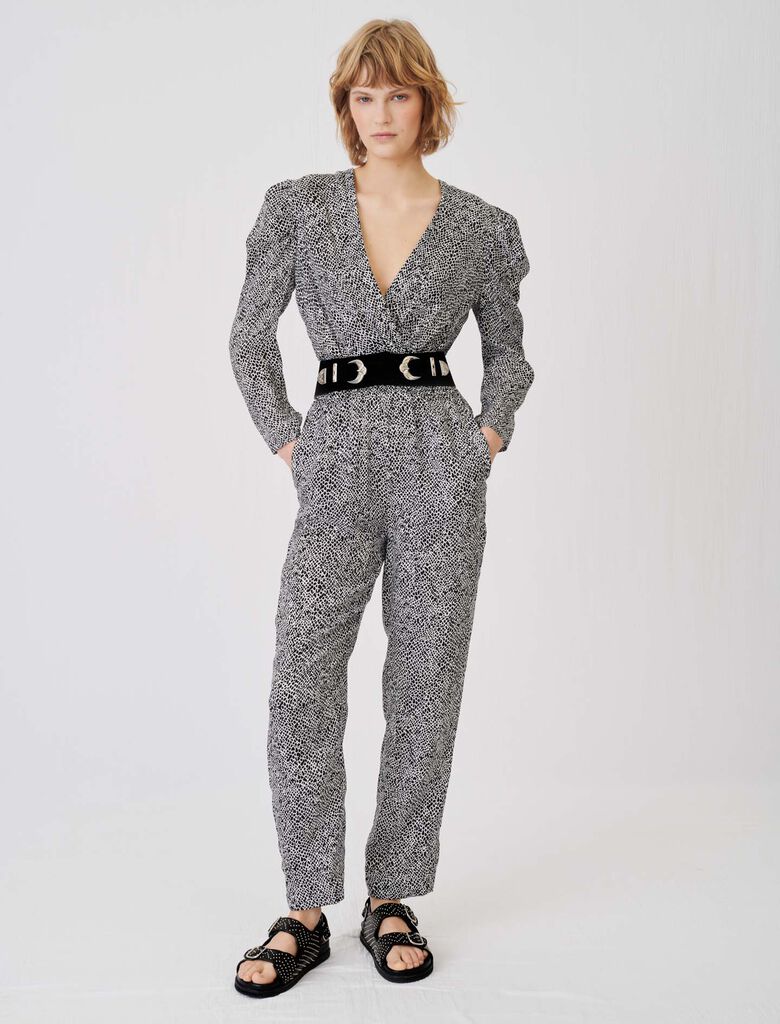 Maje | Mono estampado fluido Pomela