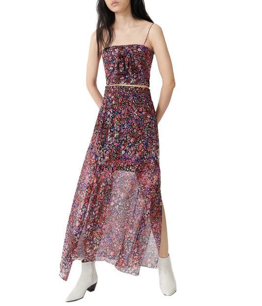 Maje | Falda Jehane Noir/Rose