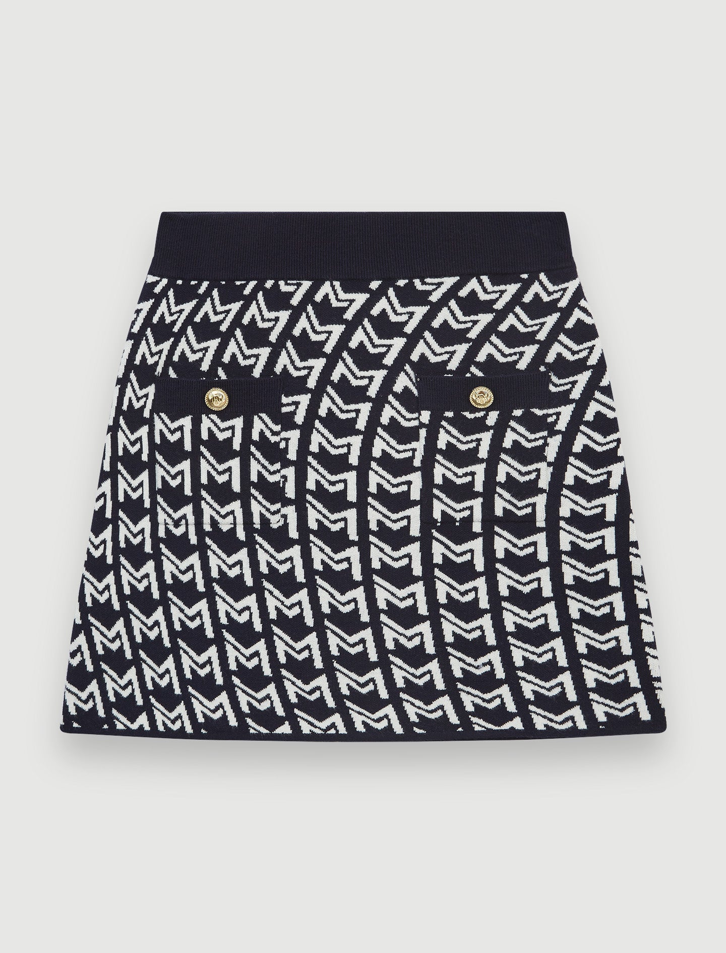 Falda de jacquard con monograma