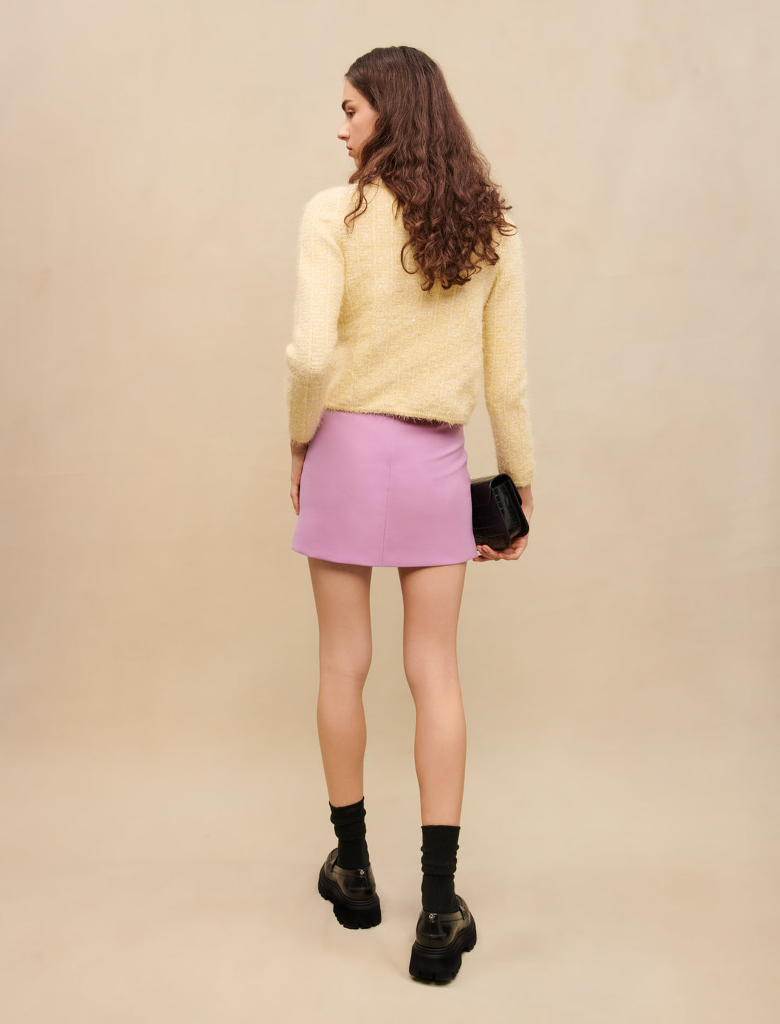 Falda corta con botones
