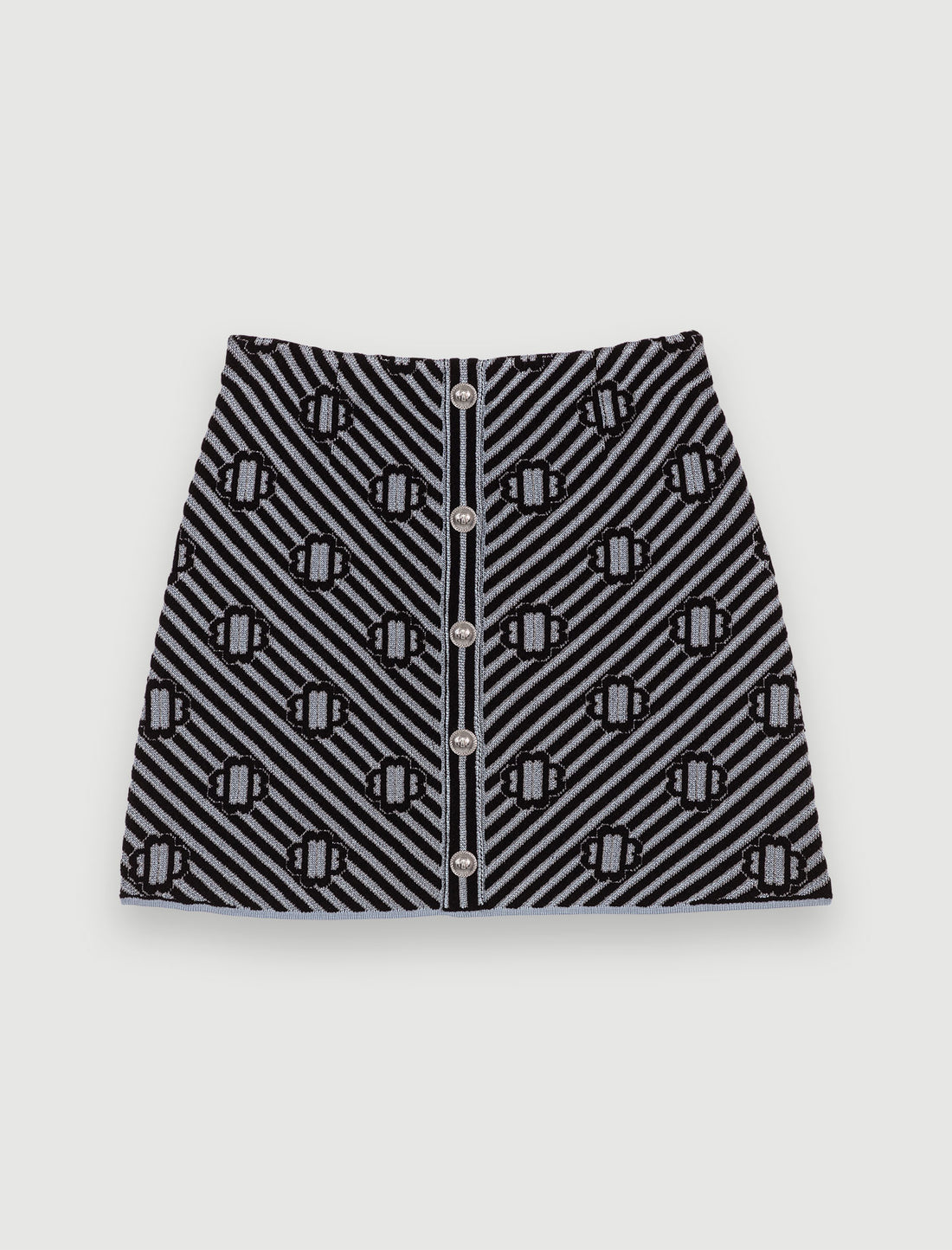 Falda de jacquard con estampado