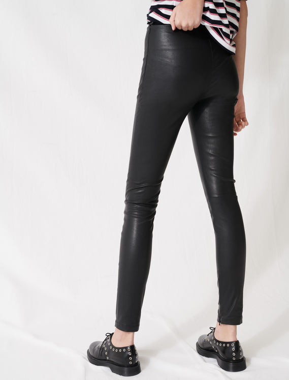 Stretch legging de piel